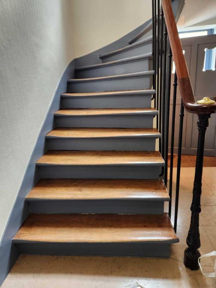 Escaliers bois rénovés Clichy