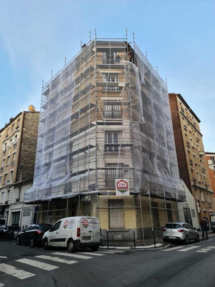 Ravalement immeuble Clichy