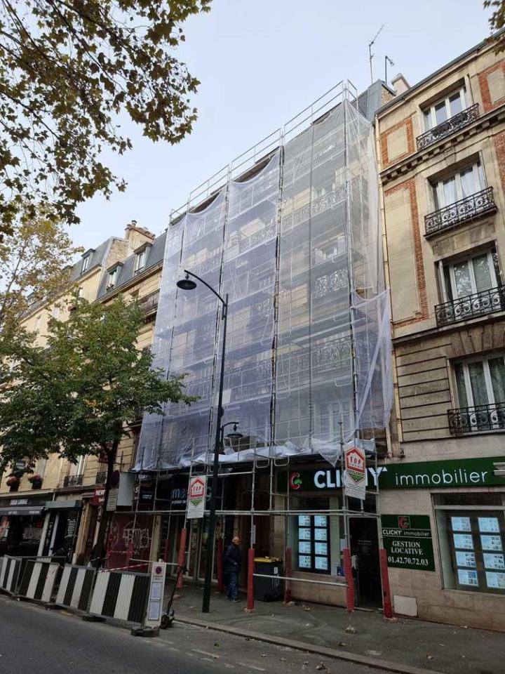 Rénovation mur extérieur Clichy